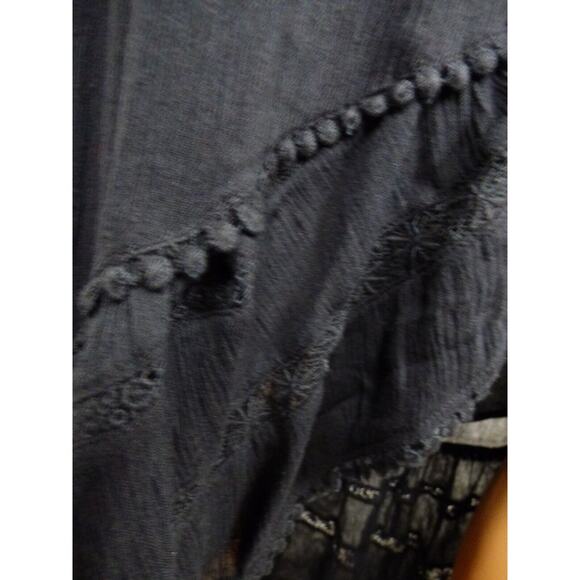 INC International Concepts Black Off Shoulder Tiered Peasant Dress XS NEW - Picture 10 of 16